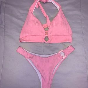 SHEIN Ribbed Ring Bikini